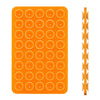 Orange silicone suction cup phone mount for hands-free use
