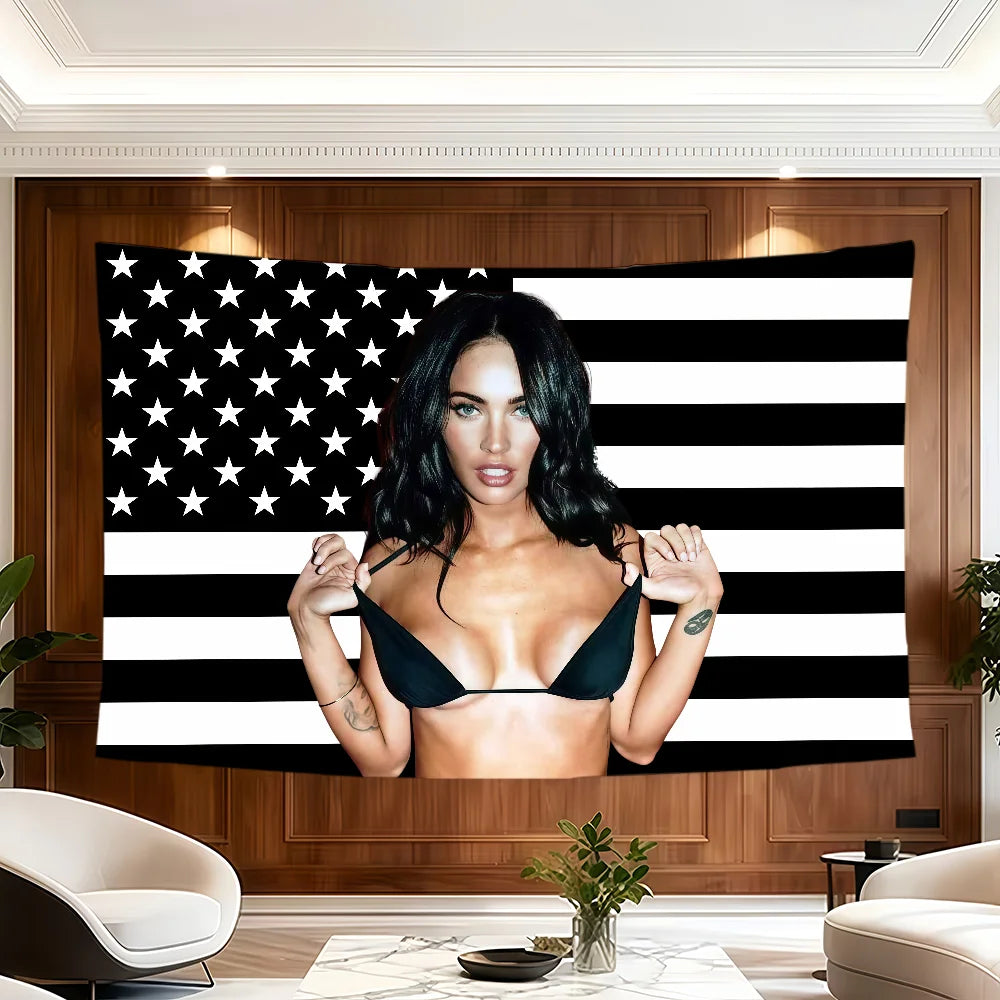 Megan Fox Decorative Flag Banner for Outdoor Events