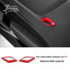 Red ABS material trim kit for Chevrolet Camaro interior and exterior