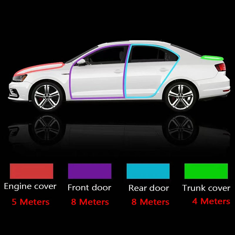 Universal EPDM Car Door Weatherstrip Seal