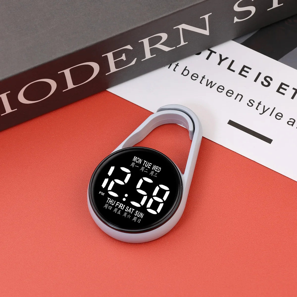 LED Hanging Digital Pocket Watch with Night Light