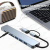 8-Port USB-C & USB-A Hub with SD/TF Card Reader