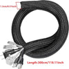 Expandable Braided Cable Sleeve for Desk & Home Organization