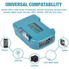 USB & Type-C Power Adapter for Makita 18V Batteries
