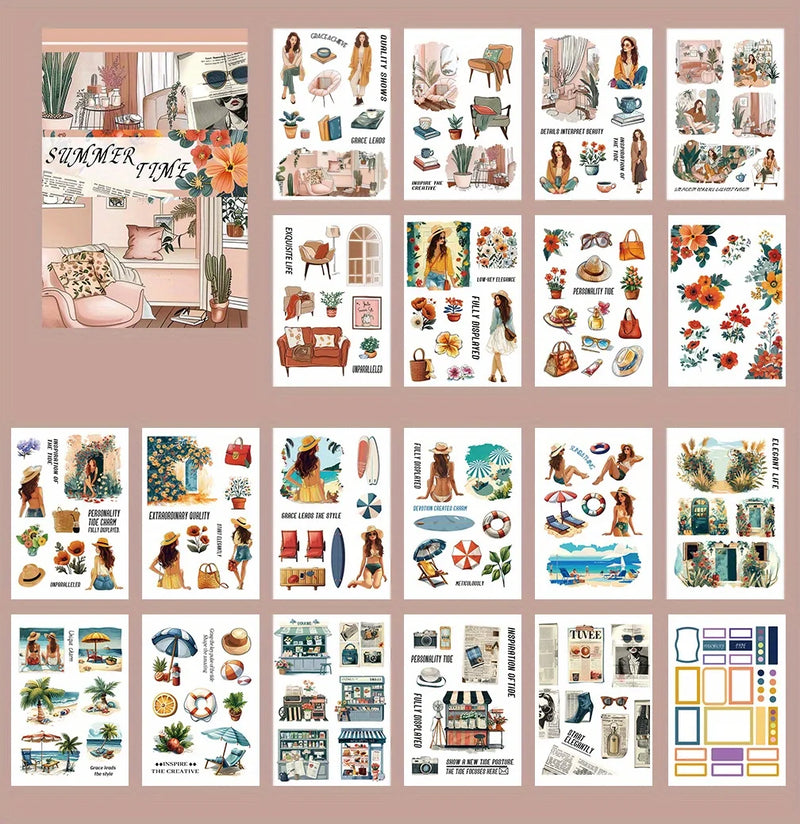 Alice's Journey Aesthetic Sticker Book
