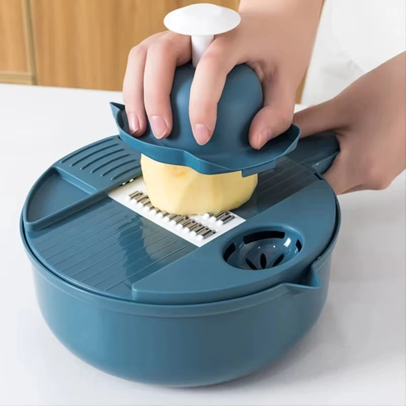 9-in-1 Vegetable Chopper with Collection Container