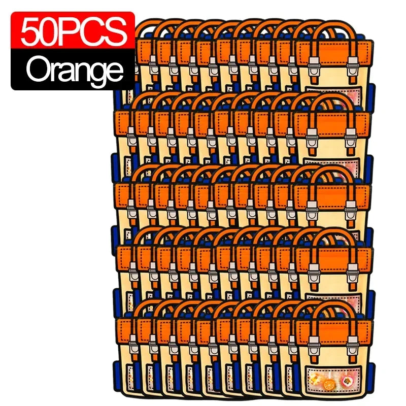 50 pieces of orange cute cartoon backpack goodie bags for kids party favors