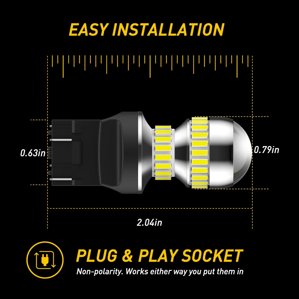 Super Bright LED Bulbs for Reverse, Brake, and Turn Signals