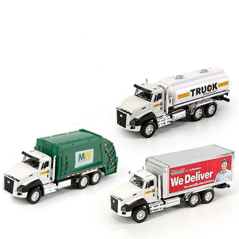 1:50 Diecast Metal Model Truck Set - Construction Vehicles