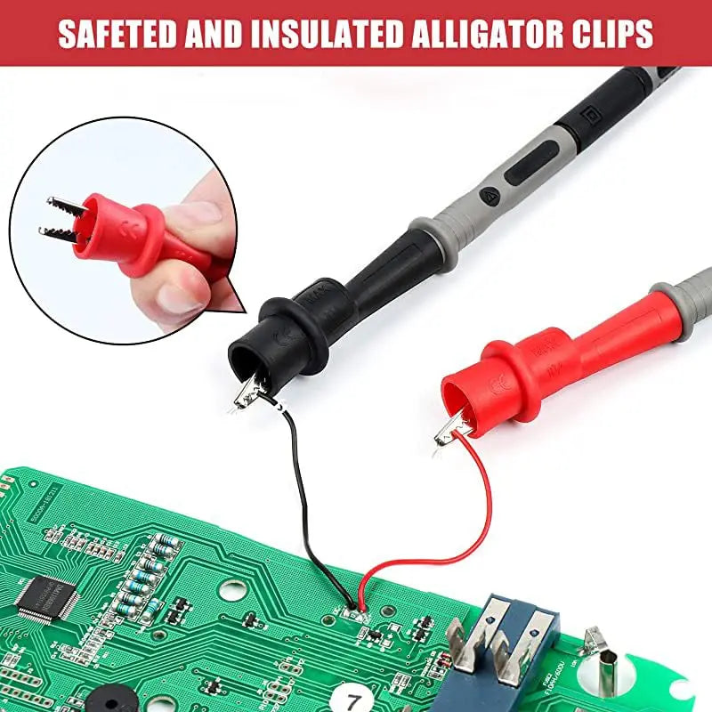 Multimeter Test Lead Kit with Needle-Tip Probes