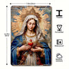 Vintage Aluminum Wall Art – Our Lady of Guadalupe Retro Sign