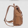 Vintage Canvas Backpack with Leather Accents – Large Capacity Travel & Laptop Bag