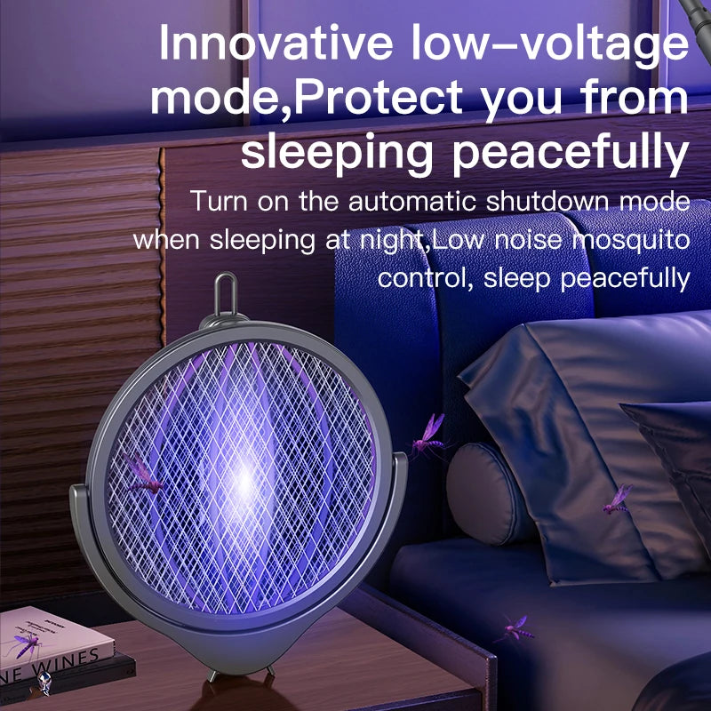 Telescopic Electric Mosquito Swatter with UV Light