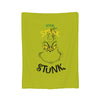 Grinch-Themed Coral Fleece Throw Blanket