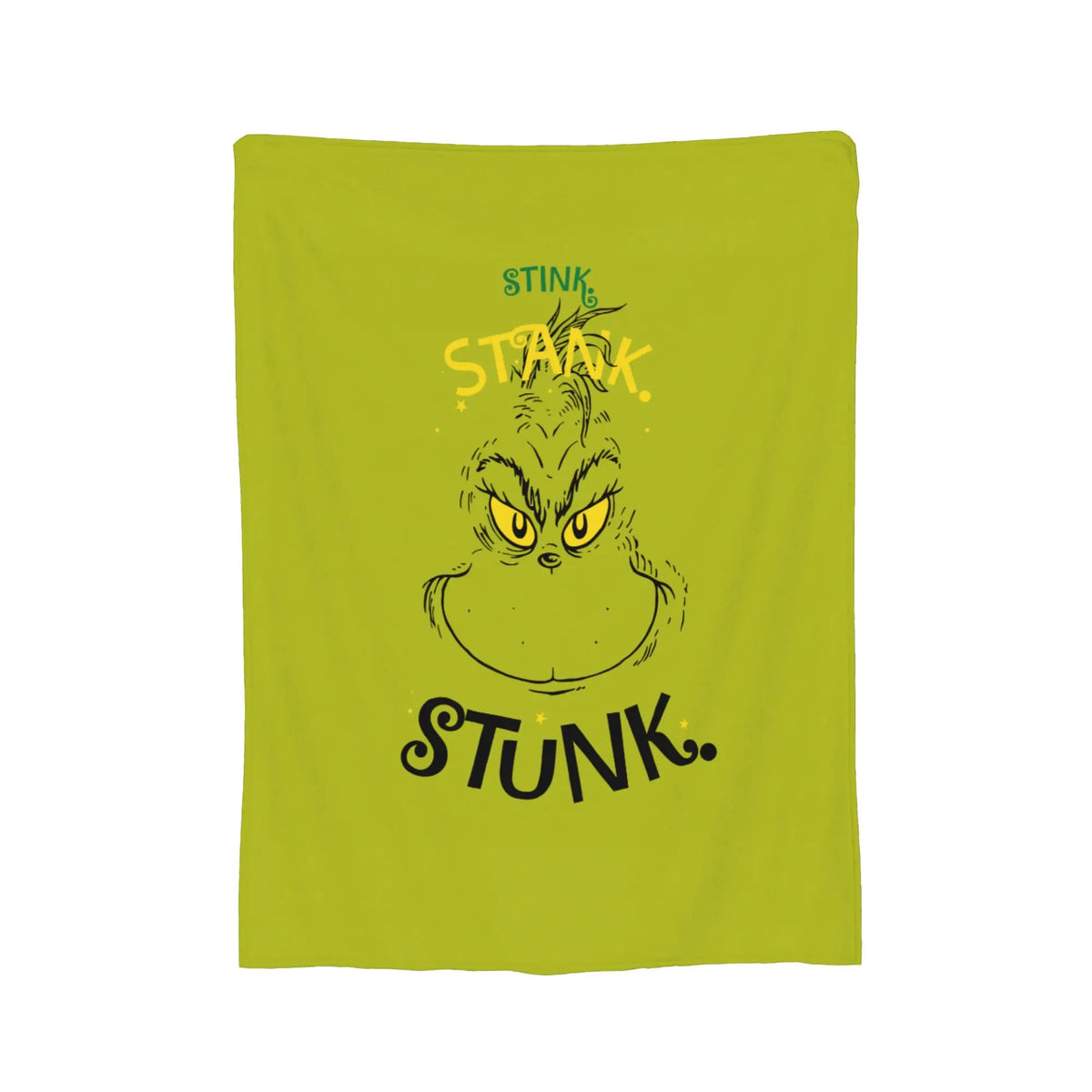 Grinch-Themed Coral Fleece Throw Blanket