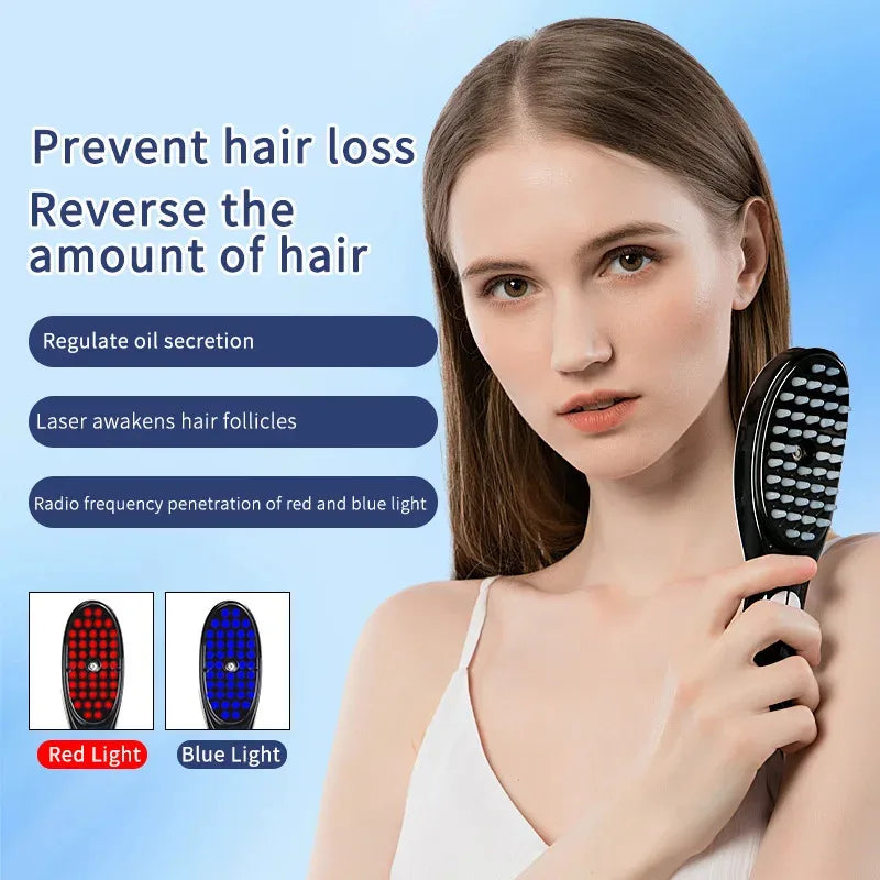 Electric Scalp Massage Comb with LED Light Therapy