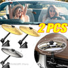 Two gold clip-on car vent cymbals and a brown drum accessory for on-the-go rhythm.
