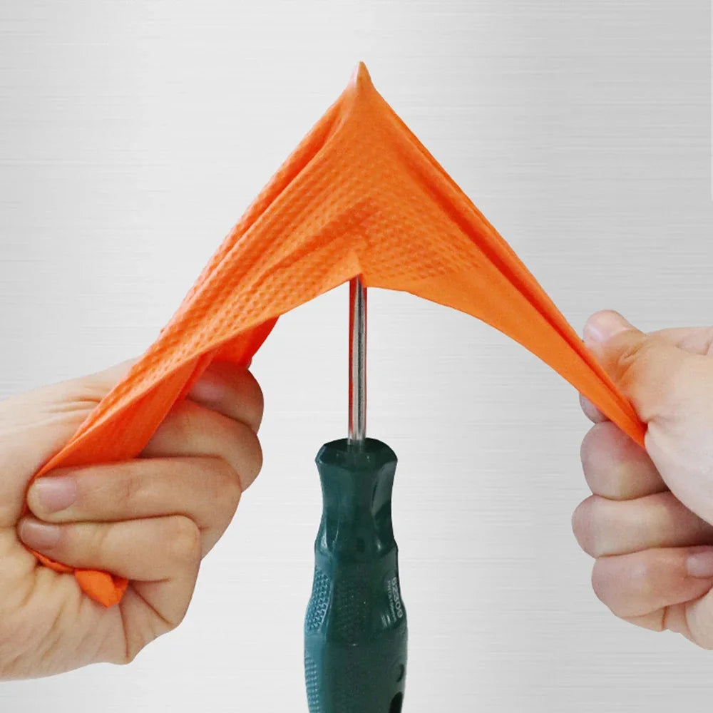 Heavy-Duty Textured Nitrile Work Gloves