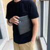 Men's PU Leather Clutch Bag with Cardholder and Zipper Pockets