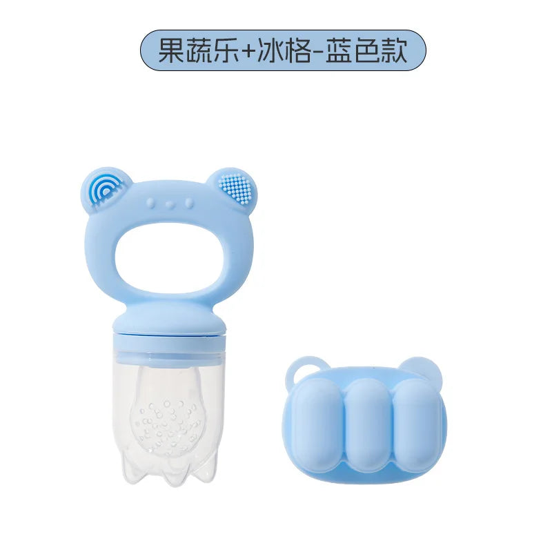 Silicone Baby Fruit Feeder with Freezer Tray Set