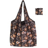 Foldable Reusable Shopping Tote with Animal Print Design