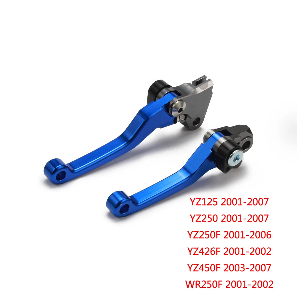 CNC aluminum brake and clutch lever set for various Yamaha dirt bikes models