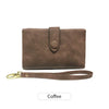 Compact Frosted Tri-Fold Wallet for Women