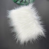 Fluffy white faux fur fabric for DIY sewing, doll hair, and cosplay