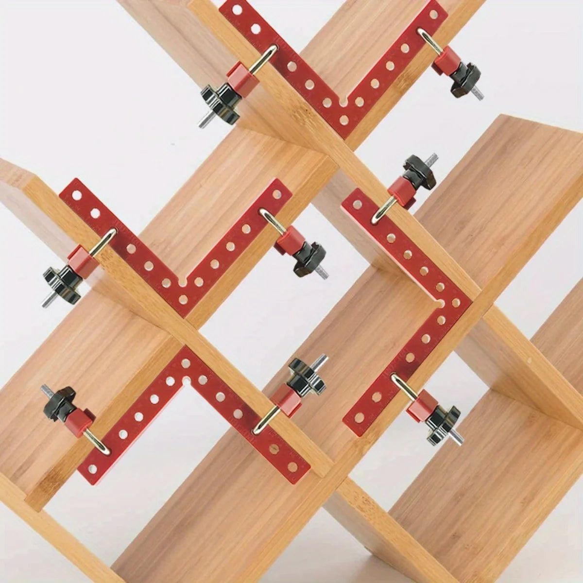 Aluminum Alloy Right Angle Clamp with 90-Degree Positioning Ruler