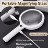 Rechargeable LED Handheld Magnifier with 3 Light Modes
