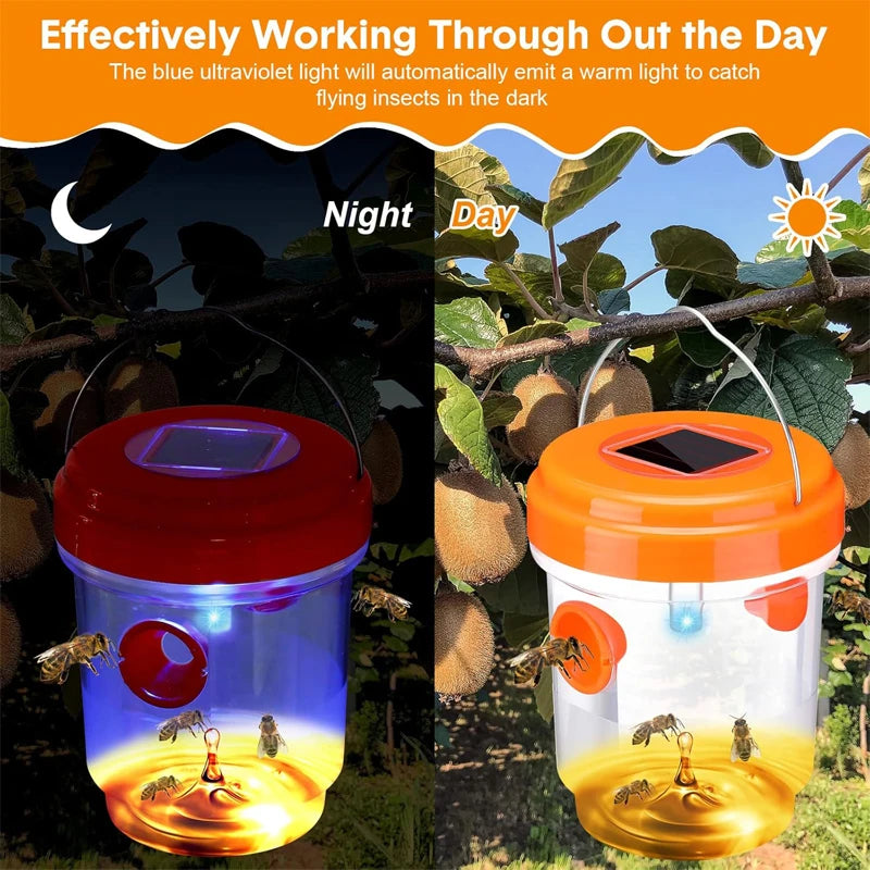Solar-Powered Outdoor Insect Trap