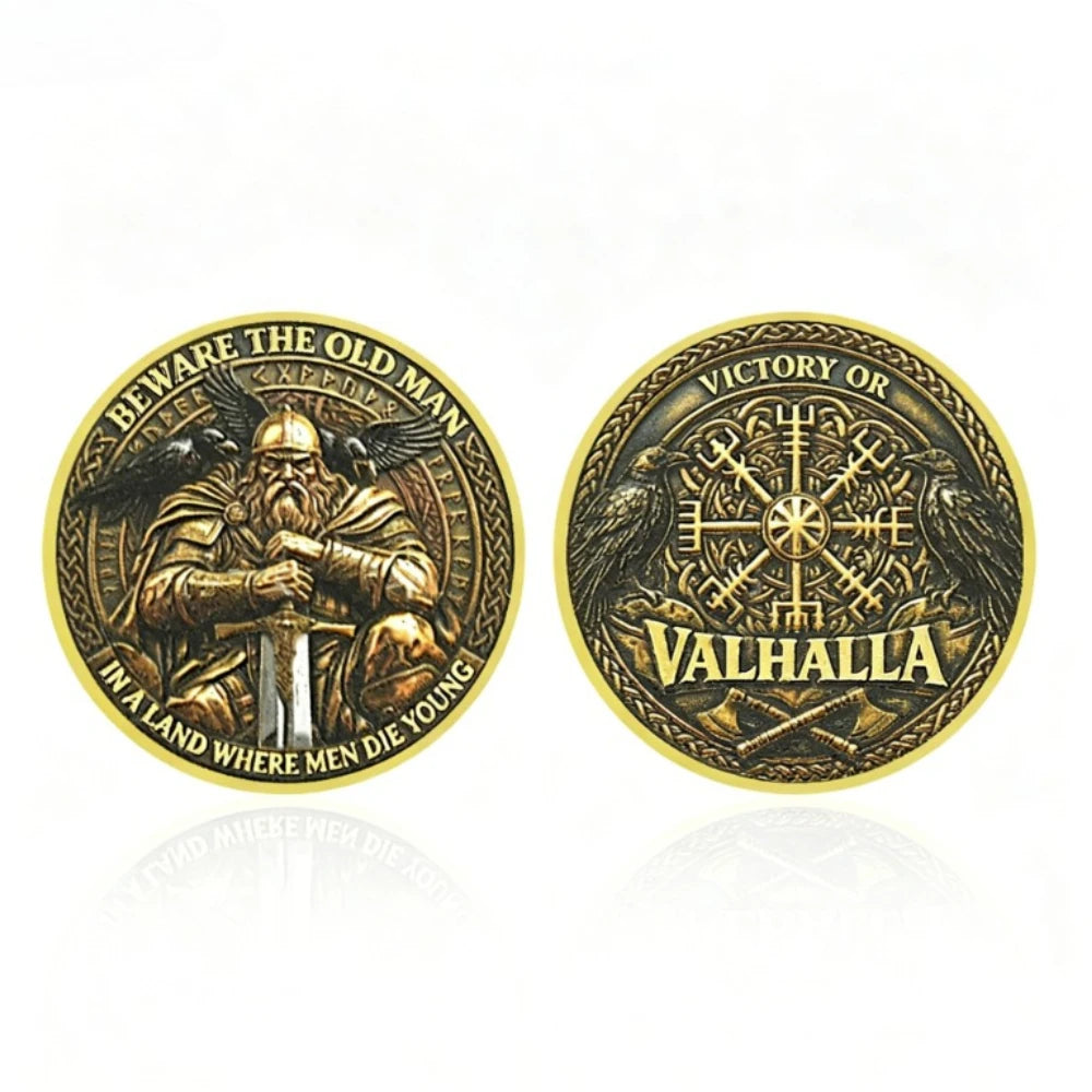 Viking Victory or Valhalla Gold-Plated Collectible Coin