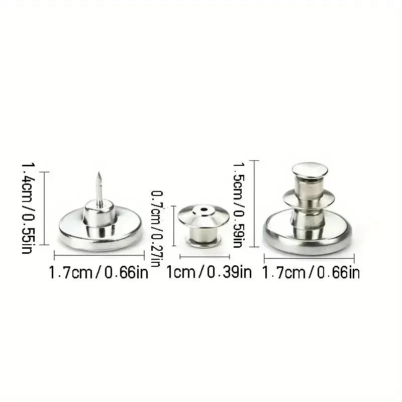 Jeans Button Repair Kit with Tool (17mm)