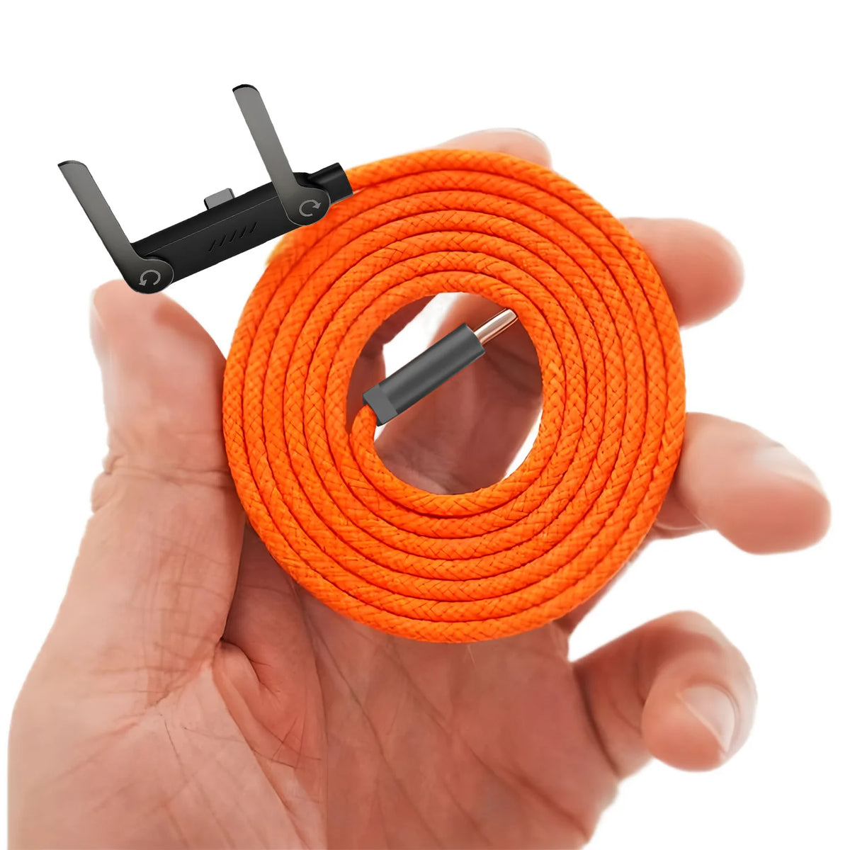 2-in-1 Foldable Charging Stand with Fast-Charge Cable