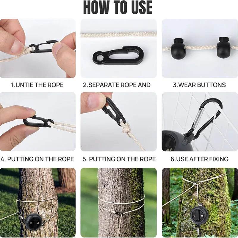 Portable Retractable Clothesline with Compact Case