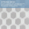 Close-up view of a strong mesh laundry bag with a honeycomb pattern