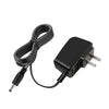 Schwarze portable Mini-Nähmaschine mit Spule und Netzstecker.