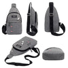 Men's Waterproof Canvas Waist Pack with Adjustable Strap