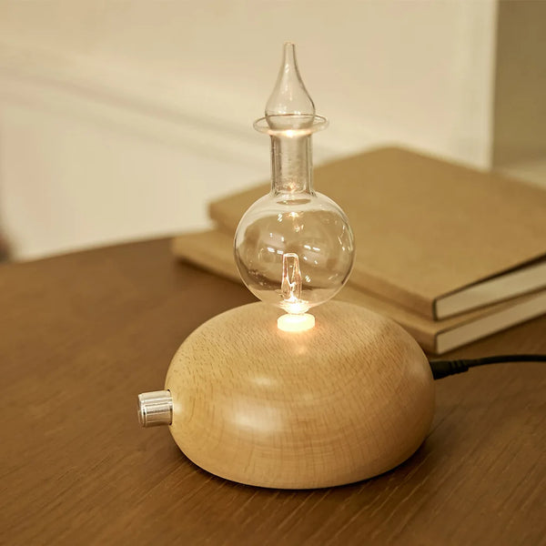 Wooden & Glass Waterless Essential Oil Diffuser