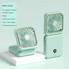 Portable Folding Neck Fan with Digital Display