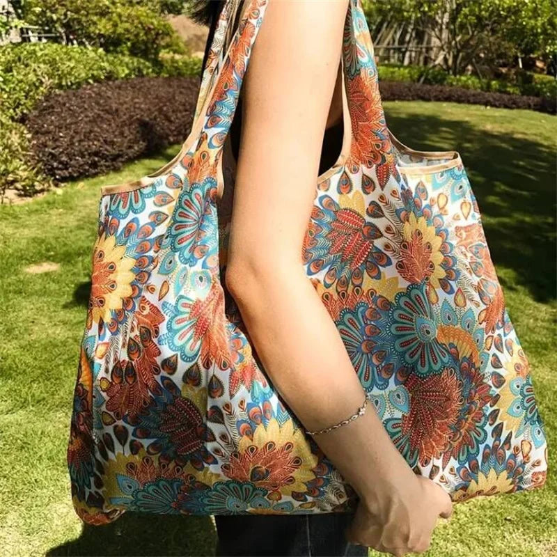 Foldable Shopping Tote Bag with Large Capacity