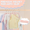 Kids' Velvet Non-Slip Slim Hangers with 360° Swivel Hooks (10-Pack)