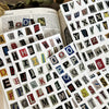 A collection of 181 vintage alphabet letter stickers in various colors and styles for scrapbooking
