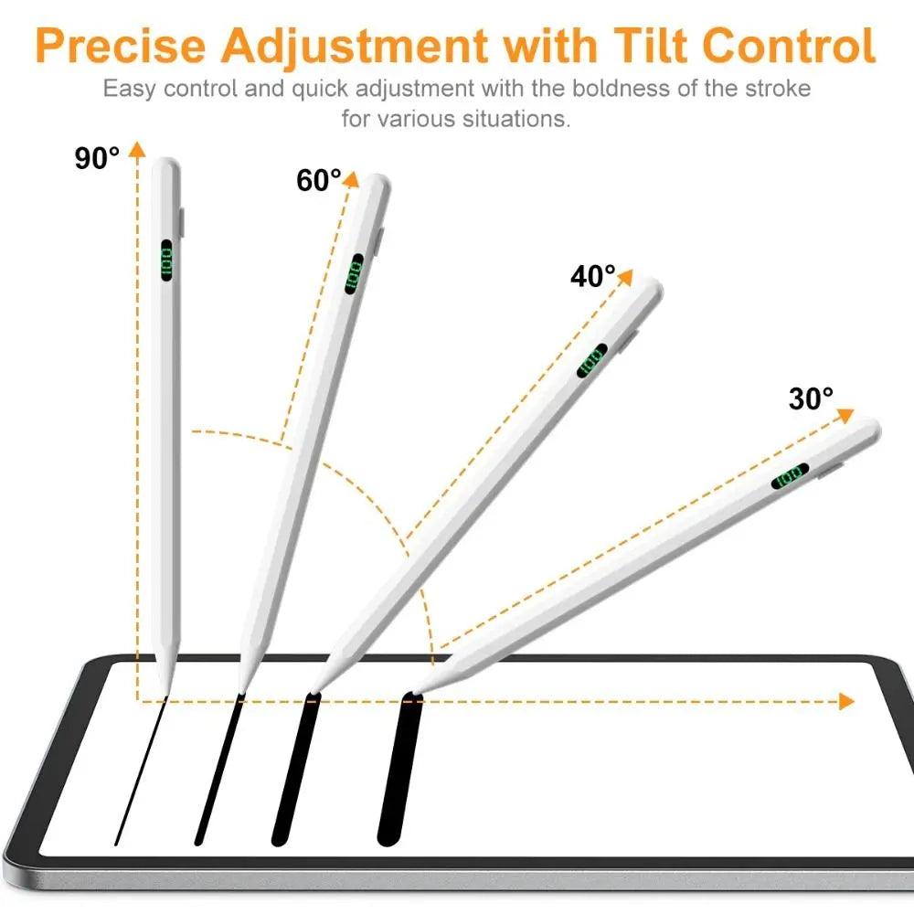 Universal Active Stylus Pen with LED Power Display
