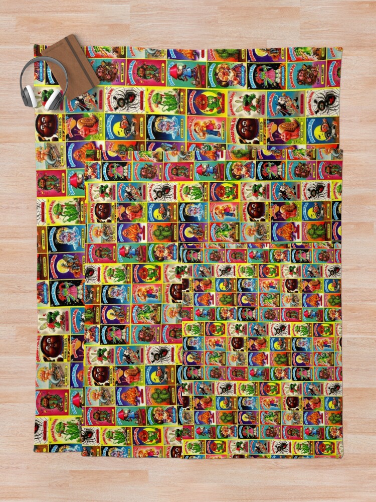 Garbage Pail Kids Retro Throw Blanket – Super Soft Microfiber