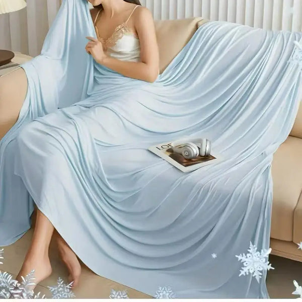 Ice Silk Cooling Blanket for Summer Comfort