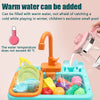 Interactive Play Kitchen Sink with Running Water Feature
