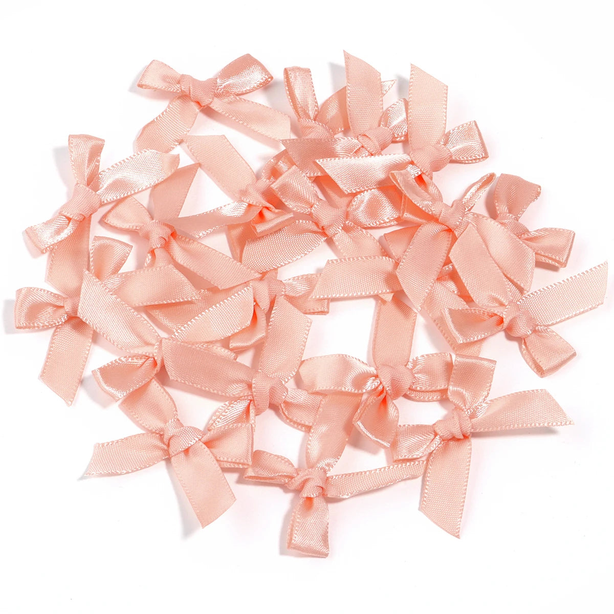 Satin Ribbon Bows for Crafts and DIY Projects (50-Pack)