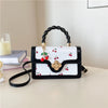 Cherry Print Crossbody Bag with Top Handle