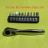 Compact 2-in-1 Ratchet Wrench with Socket and Bit Drives